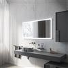 Inda Specchio LED Portole Easy 100x64cm con bordo in vetro satinato
