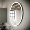 Inda Specchio LED Portole Easy tondo 80cm con bordo in vetro satinato