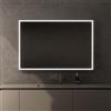 Inda Specchio LED Pirano 120x80cm dimmerabile con telaio bianco