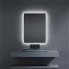 Inda Specchio LED Pirano+ 60x80cm nero luce ed intensità dimmerabili