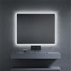 Inda Specchio LED Pirano+ 100x80cm satinato luce ed intensità dimmerabili