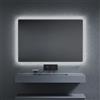 Inda Specchio LED Pirano+ 120x80cm nero luce ed intensità dimmerabili