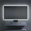 Inda Specchio LED Pirano+ 140x80cm nero luce ed intensità dimmerabili
