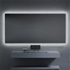 Inda Specchio LED Pirano+ 160x80cm nero luce ed intensità dimmerabili