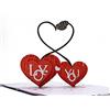 CUT POPUP.COM CUTPOPUP Love you Biglietto Anniversario, Biglietto Auguri Matrimonio, 3D Biglietto Auguri Compleanno per Lui Sua Moglie Marito Coppia, Biglietto san Valentino LO177IT