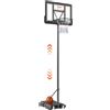 VEVOR Canestro Basket Altezza Regolabile 122-305cm Portatile con Tabellone 112cm