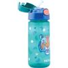 Nuby Tazza a pressione con cannuccia morbida e glitter - 540ml - tigre