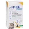 KRKA FARMACEUTICI MILANO Srl Amflee Combo 50mg/60mg per Gatti e Furetti, 3 Pipette - Trattamento Antiparassitario Spot-On