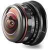 Meike Obiettivo Fisheye circolare a messa a fuoco manuale da 3,5 mm f2.8 a 220 gradi compatibile con fotocamere Olympus Panasonic Lumix M4/3 MFT GH4 GH5 GH6 OM-1..