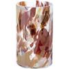 GILDE GLAS art Vaso decorativo per fiori - Vaso in vetro colorato - decorazione soggiorno regalo per donne altezza 24 cm marrone rosso
