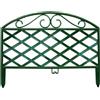 Verdemax Bordo Ornamentale Verde in PE a Pannelli 46X(h)35cm 5Pz