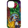 Disney La Bella e la Bestia - Vetro colorato Belle e Principe Custodia per iPhone 13 Pro Max