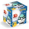 Ravensburger - Puzzle 3D, Pokémon Net Ball per Adulti e Bambini 6+ Anni, Idea Regalo, 54 Pezzi, Include Supporto per Esporlo, Colore Verde