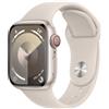 APPLE Smartwatch Apple Watch Series 9 GPS + Cellular Cassa 41mm in Alluminio Galassia con Cinturino Sport S/M Galassia