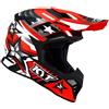 Kyt Casco Moto Cross Enduro In Fibra KYT SKYHAWK ARDOR Rosso Flu