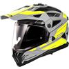Ls2 Casco Moto Adventure Ls2 MX702 PIONEER 2 NAMIB Grigio Giallo