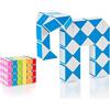 CUBIDI® Mini Serpenti Magici Puzzle - Gadget Regalo di Compleanno bambini, Regalini Festa Bambini - Serpente Giocattolo, Gioco Rompicapo Bambini e Adulti, Magic Snake - 48 Blocchi (Azzurro)