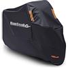 RunSnail Telo per Coprimoto Impermeabile XXL, 210D Oxford Telo Moto Resistente a Acqua, Polvere, Pioggia, Vento, Escrementi di Uccelli, Copertura Antifurto per 104/265cm Copriscooter Motorino Scooter
