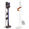 PureMounts Supporto universale per aspirapolvere compatibile con Dyson V15, V12, V11, V10, V8, V7, da pavimento, accessori, bianco
