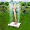 Mauk Step Action - Doccia a Pavimento per Piscina, 60 x 55 x 10 cm, Attacco a Tubo da Giardino