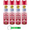 Beni Culinari 4 x Emulsio Mangia Polvere Antistatico, detergente spray per più superfici per rimuovere polvere, profumo di magnolia e gelsomino, 300 ml + portachiavi Beni Culinari