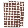 TownStix 3000 Pezzi, 10mm Bollini Adesivi Marroni Etichette Adesive - Marrone