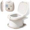 XINYUDAILY Sedile WC per Bambini, WC Pieghevole per Bambini, Vasino Pieghevole da Viaggio Portatile, Viaggio in Campeggio o uso Domestico con Borsa di Riserva usa e Getta