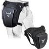 MIGHTYDUTY Marsupio da gamba - marsupio da coscia per uomo e donna - borsa multifunzione per ciclismo, equitazione, viaggi, attività all'aria aperta, moto, Grigio, 11.41x3.93~5.90x11.41 inches, Borsa