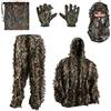 Zicac Tuta Mimetica con Berretto Mimetico 3D Caps Elastico Copricapo Mimetico per Donne e Uomini,Ghillie Suit con Parasole Cappellini per Caccia Abbigliamento per la Caccia,Le Esercitazioni di Tiro