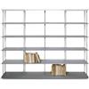KRIPTONITE libreria da parete KROSSING MAXI H 135 cm con base per appoggio a terra - 07X4DA+4x07Y4DA