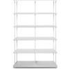 KRIPTONITE libreria da parete KROSSING MAXI H 135 cm con base per appoggio a terra - 07X2DO+4x07Y2DO