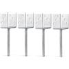 Alberts GAH-Alberts 215064 214289 - Supporto per pali a U in acciaio scanalato, zincato a caldo, larghezza 101 mm, lunghezza di ancoraggio per calcestruzzo 200 mm, set da 4 pezzi