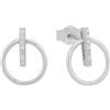 AMOR - Orecchini da Donna in Argento 925 - con Zircone - Orecchino a Perno - AMR-E0097