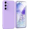 ARRYNN Custodia per Samsung Galaxy A55 5G (6.6) Cover + Pellicola Protettiva Vetro Temperato,Liquid Silicone TPU Case Cover per Samsung Galaxy A55 5G - Viola