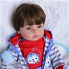 RUNGQIANY 22 Pollici 55cm Reborn Bambola Femmina Corpo In Morbido Silicone Vinile/Cotone Realistico Bambole Reborn Bambini Giocattolo Ragazzi E Ragazze Regali Natale（Bambole Reborn Toddler）