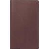 BRUNNEN Agenda tascabile modello 750 (2025), 2 pagine = 1 mese, A6, 32 pagine, copertina in similpelle, bordeaux