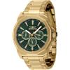 Invicta Speedway Orologio Uomo Quarzo - Acciaio Inossidabile - 42mm, Oro/Verde