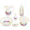 Odoria 1/12 Miniatura 7PZ Kit da Bagno Porcellana Sapone Dispenser Casa Delle Bambole