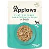 Applaws Alimento per Gatti Umido 100% Naturale Filetto di Tonno e Orata in Brodo per Gatti Adulti - 12 Buste da 70g