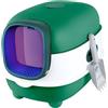 OHMG Lettiera per gatti, lettiera per gatti, disinfezione UV, lettiera chiusa per gatti, lettiera per gatti grandi, lettiera per gatti con coperchio, vassoio rimovibile, filtro e pala per lettiera