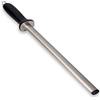 Navaris acciaino diamantato affilacoltelli - affila coltelli in Diamante Ovale Asta Lunga 31cm - acciarino per Diversi Tipi di Coltello Nero