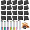 GOSHIES Mini Lavagna 20 pezzi Mini Lavagnette Piccola L Forma Piccola Lavagna Nera Lavagnette Per Buffet applica a matrimoni, feste, panetteria, cartellini dei prezzi