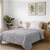 Italian Bed Linen Trapuntino Estivo in Microfibra FANTASY, Singolo 170x270cm, Ornato