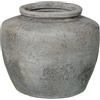 DRW Vaso da tavolo in ceramica in bianco rustico 20x20x20 cm