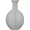 DRW Vaso da Pavimento in Ceramica in Bianco Rustico 23x29x46 cm