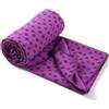 GMMH Asciugamano da yoga coperta da yoga, antiscivolo, ad asciugatura rapida, 180 x 60 cm, coperta XXL per sport, spiaggia, picnic e viaggio in microfibra, panno, pilates, fitness e picnic (lilla)