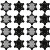 TRKETK 16 punte da golf, tacchetti dentati, set facile da installare per scarpe da golf (nero)