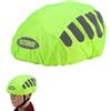 SEMINISMAR Copri Casco Bici Impermeabile,Parapioggia per Casco,Copricasco Ciclismo Impermeabile,Copri per Casco Bici Impermeabile,Riflettente Copertura Casco da Bicicletta,Verde Fluorescente,1 Pezzo