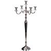 Lifestyle & More Candelabro a 5 rami argentato Altezza candelabro 122 cm