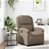 Gecheer Poltrona,Massaggiante,Relax Reclinabile,con Poggiapiedi,in Similpelle,Cappuccina,71x86,5x99,5,Poltrona per Anziani,Poltrona da TV,Poltrona Relax,Poltrona Reclinabile,Poltrona da Salotto